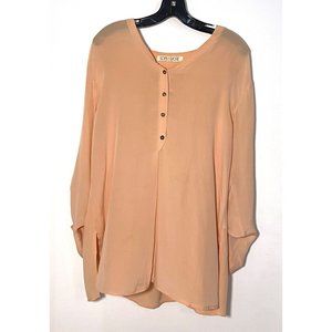 Sophomore long sleeve silk blouse top Size small